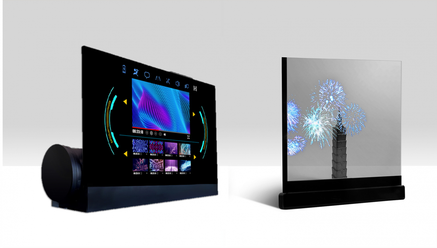 可卷式、折迭性、高透明